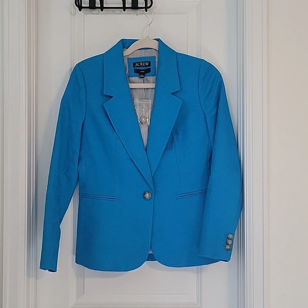 Parke blazer in stretch linen blend - Size 2 - New With Tags - Blue - J.Crew